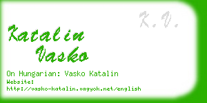 katalin vasko business card